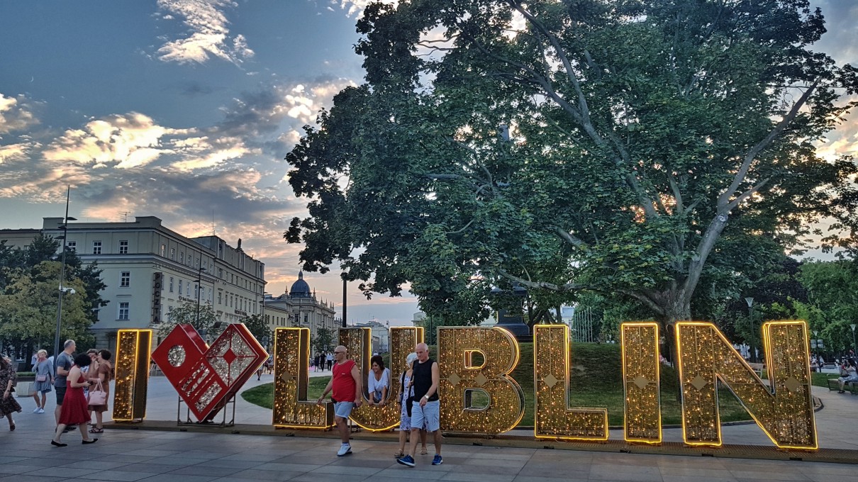 Lublin Plac Litewski Napis I Love Lublin Lublin Plac Litewski Napis I Love Lublin