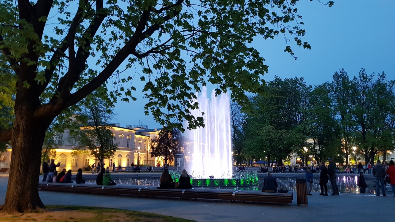 Lublin Plac Litewski Fontanna Multimedialna Lublin Plac Litewski Fontanna Multimedialna