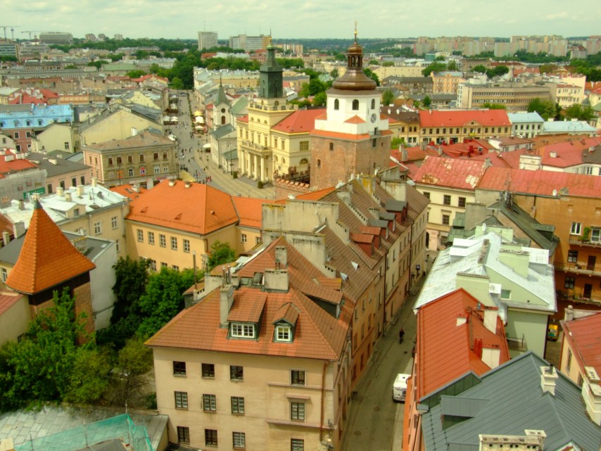 Mury miejskie na Starym Mieście w Lublinie.